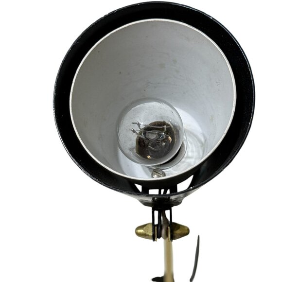Dazor Adjustable Desk Lamp Black Small MCM 60's Works Hi/Low Setting Vintage - Picture 9 of 11
